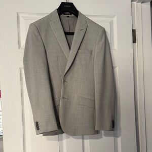 Express Men's Light Gray Sport Coat